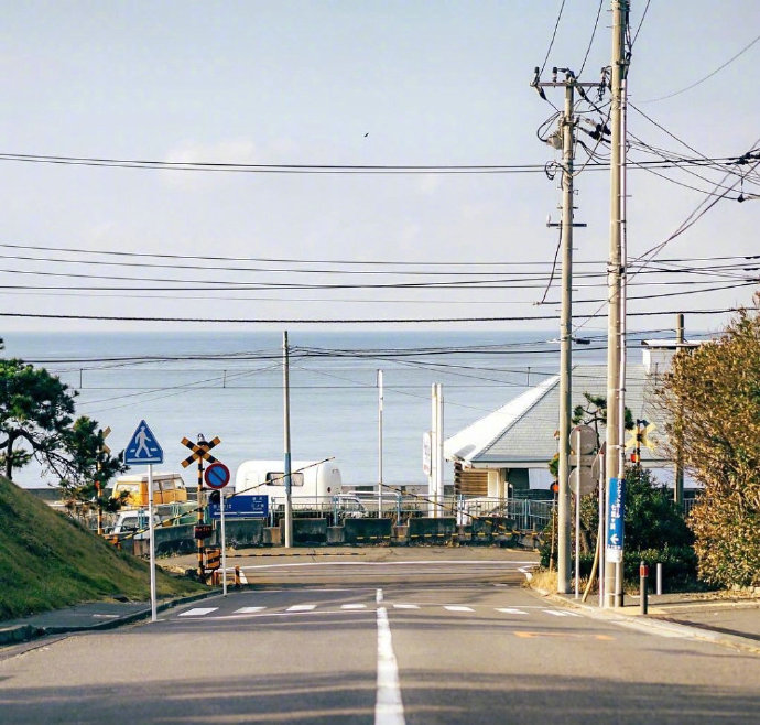 日本镰仓的海边风光