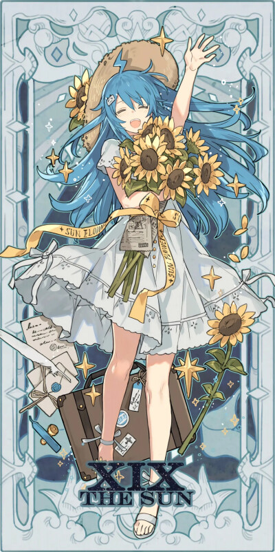 塔罗牌插画背景图