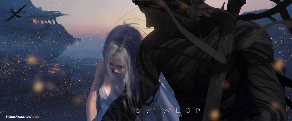 【Lean】画师：wlop【人物】【CG】【手绘】【参考】【无水印】