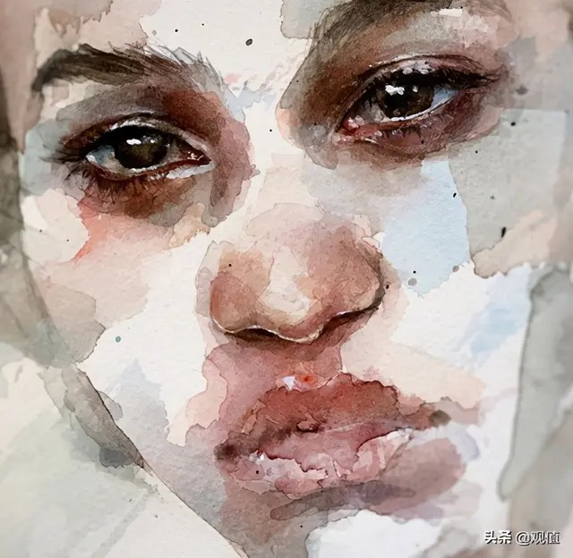 艺术家 agnes cecile 水彩作品 人物影像