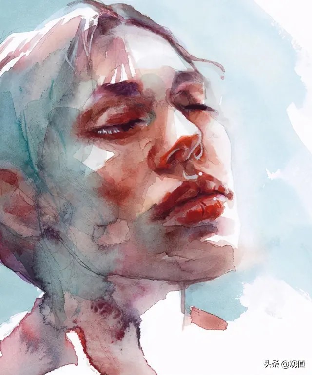 艺术家 agnes cecile 水彩作品 人物影像