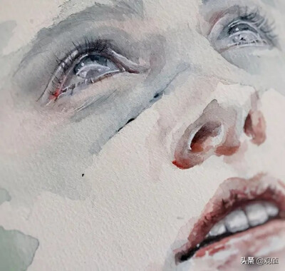 艺术家 agnes cecile 水彩作品 人物影像