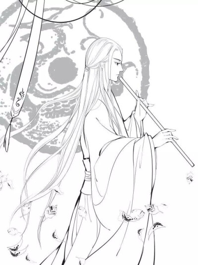 古风线稿