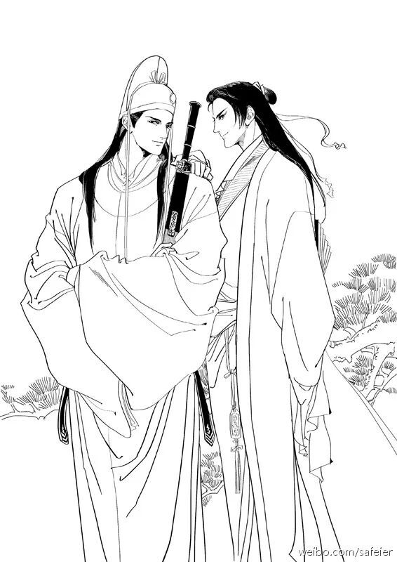 古风线稿