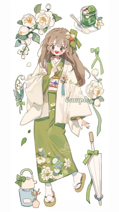 和服动漫插画 - 高清图片,堆糖,美图壁纸兴趣社区