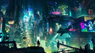 电脑桌面壁纸，赛博朋克，cyberpunk