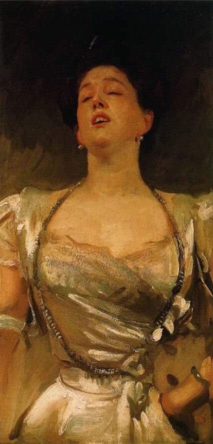 "乔治·巴滕女士（玛贝尔维罗尼卡哈奇）", 油画
john singer sargent (1856-1925, italy)