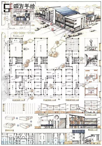 湖大建筑学考研快题设计高分作品参考