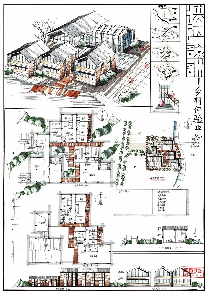 湖大建筑学考研快题设计高分作品参考