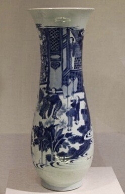 明—崇祯—青花故事图瓶 ​​​