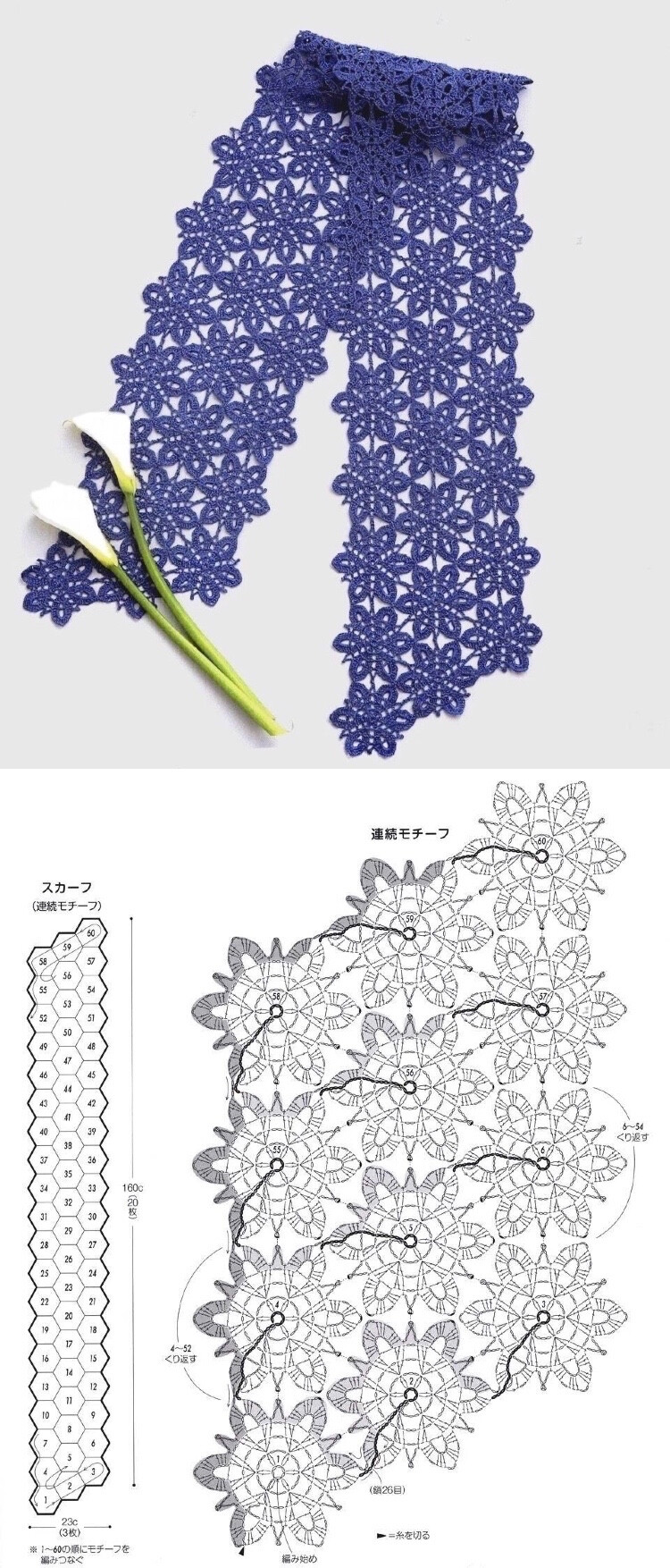 钩针披肩围巾