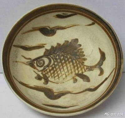 元—磁州窑鱼纹盘 ​​​