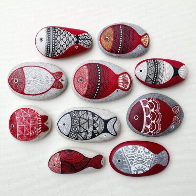 石头画，插画师Ayvalik Macaron