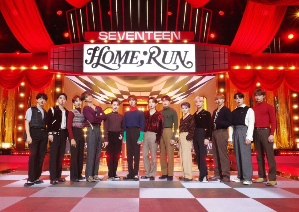 SEVENTEEN home；run 回归合照