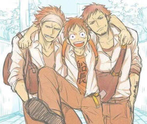 海贼王壁纸 基德 路飞 罗