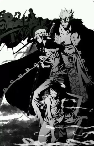 海贼王壁纸 基德 路飞 罗