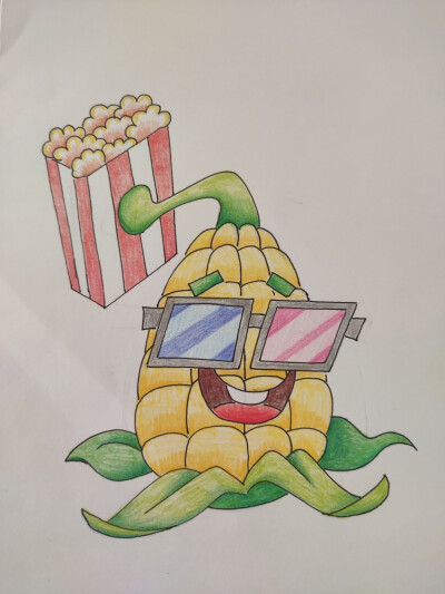 最近的彩铅和马克笔作品，都是临摹而已