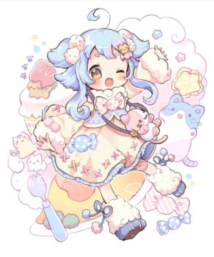 2-3级漫画女生人物