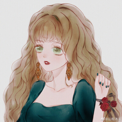 古风插画动漫可爱头像