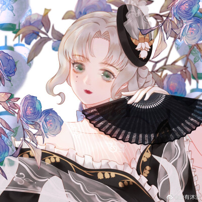 古风插画动漫可爱头像