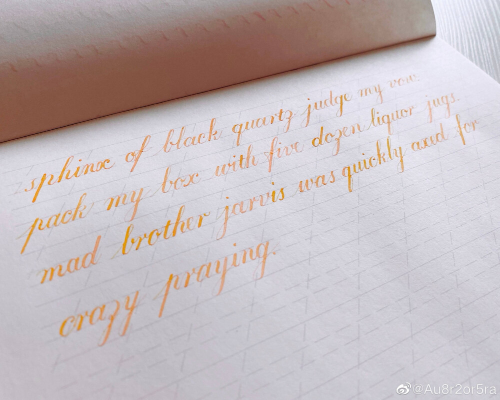 Roundhand copperplate 花体英文书法练习（曲拾日自写。要脸勿搬。）