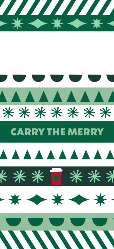 星巴克圣诞手机壁纸