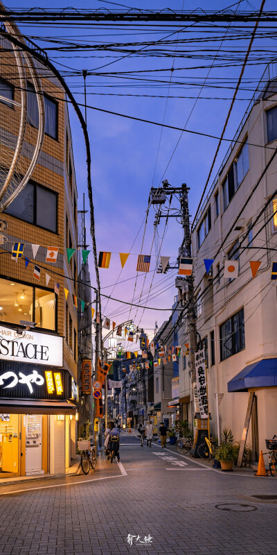 高清壁纸 日本街道 夜景 手机壁纸