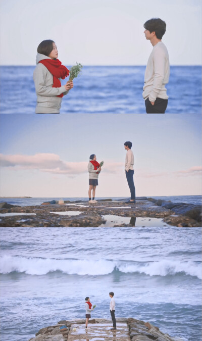 ▷ 孤单又灿烂的神：鬼怪
孔刘-金侁 金高银-池恩倬
“哪有千年万年间一直存在的悲伤，哪有千年万年间一直存在的爱情。”
“我投一票给‘有’。”
“你要选哪个？”
“悲伤的爱情。”