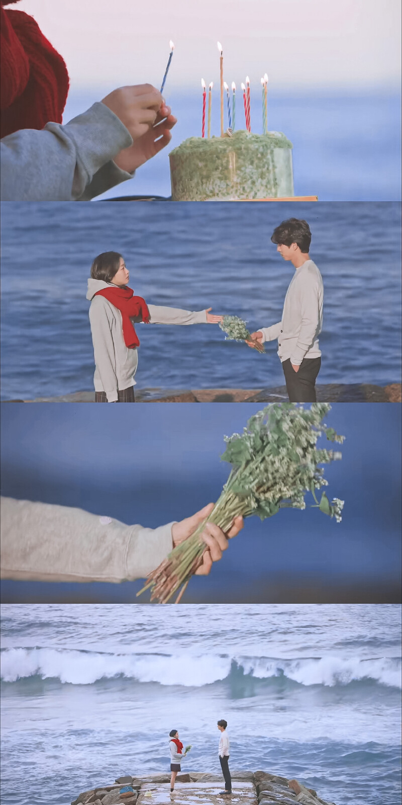 ▷ 孤单又灿烂的神：鬼怪
孔刘-金侁 金高银-池恩倬
“哪有千年万年间一直存在的悲伤，哪有千年万年间一直存在的爱情。”
“我投一票给‘有’。”
“你要选哪个？”
“悲伤的爱情。”