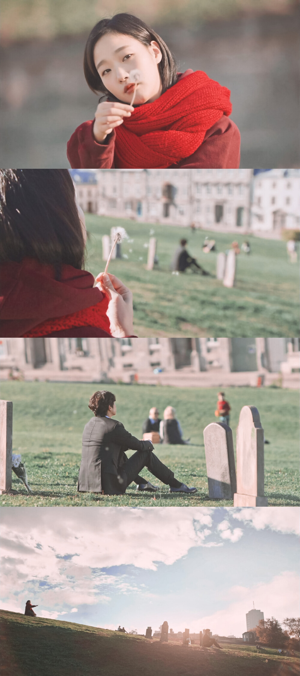 ▷ 孤单又灿烂的神：鬼怪
孔刘-金侁 金高银-池恩倬
“哪有千年万年间一直存在的悲伤，哪有千年万年间一直存在的爱情。”
“我投一票给‘有’。”
“你要选哪个？”
“悲伤的爱情。”