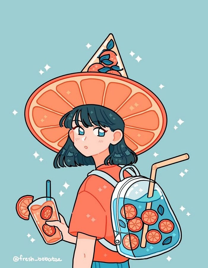 清凉的夏天
韩国插画师 Emily Kim 