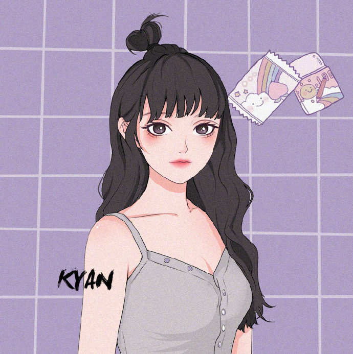 一组女生头像
插画师:KYAN