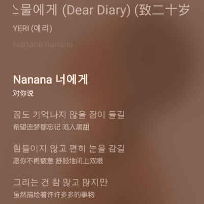 金艺琳/adorablecandy81
《Dear Diary》