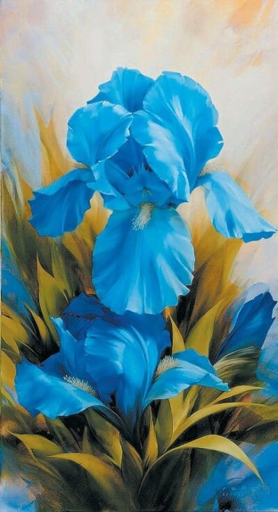 俄罗斯画家艾格尔·利亚索(Igor Levashov)花卉油画作品 