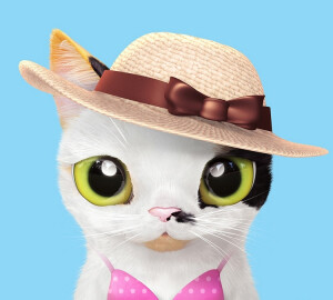 猫咪 头像 搞怪 插画 By_슈가캣 & 캔디도기