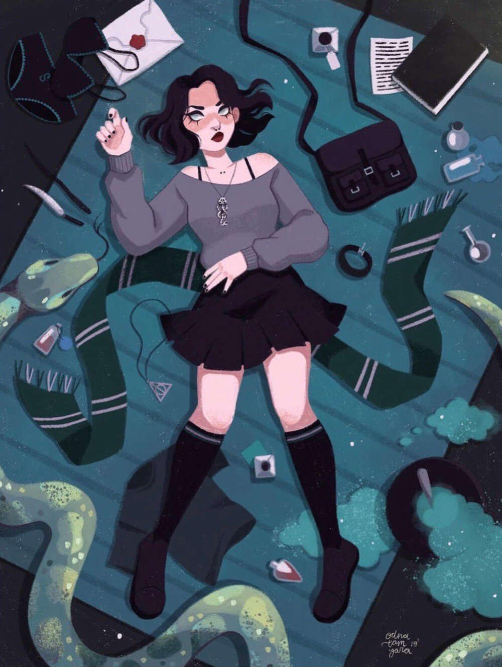 霍格沃茨四大学院
cr. ins：odnatamyara