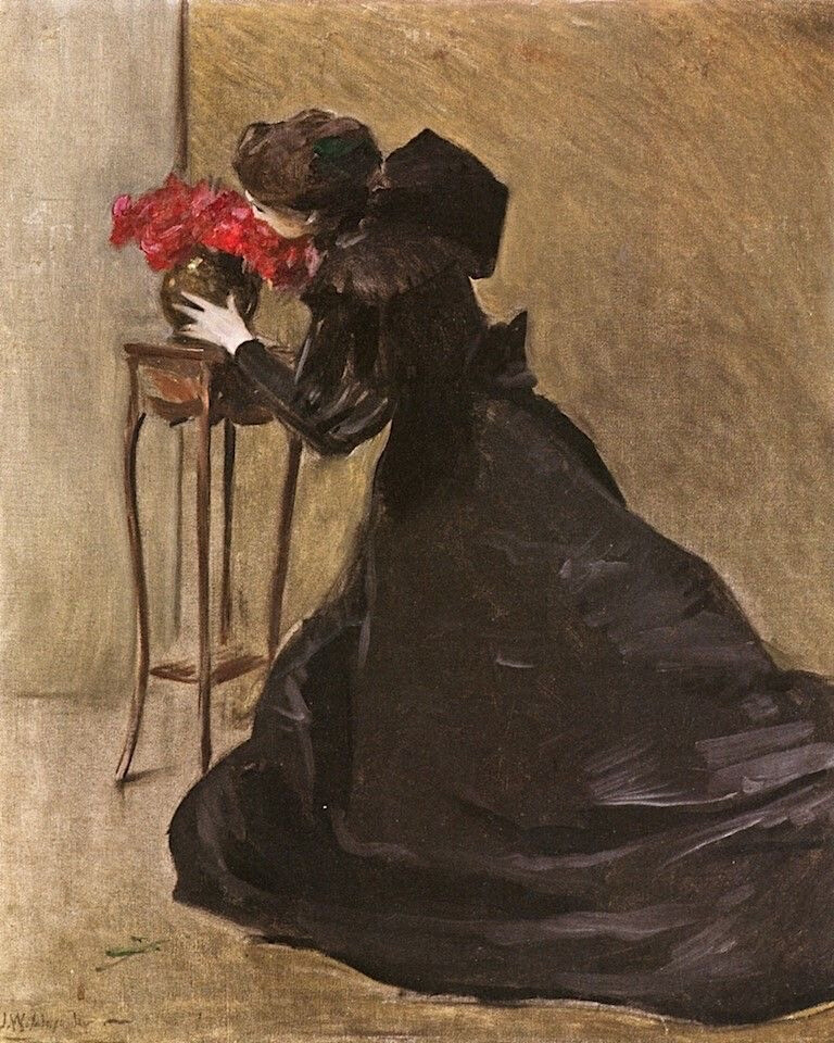 John White Alexander ​闻花