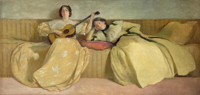 John White Alexander ​
两个忧郁的女孩