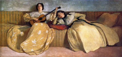 John White Alexander ​
两个忧郁的女孩