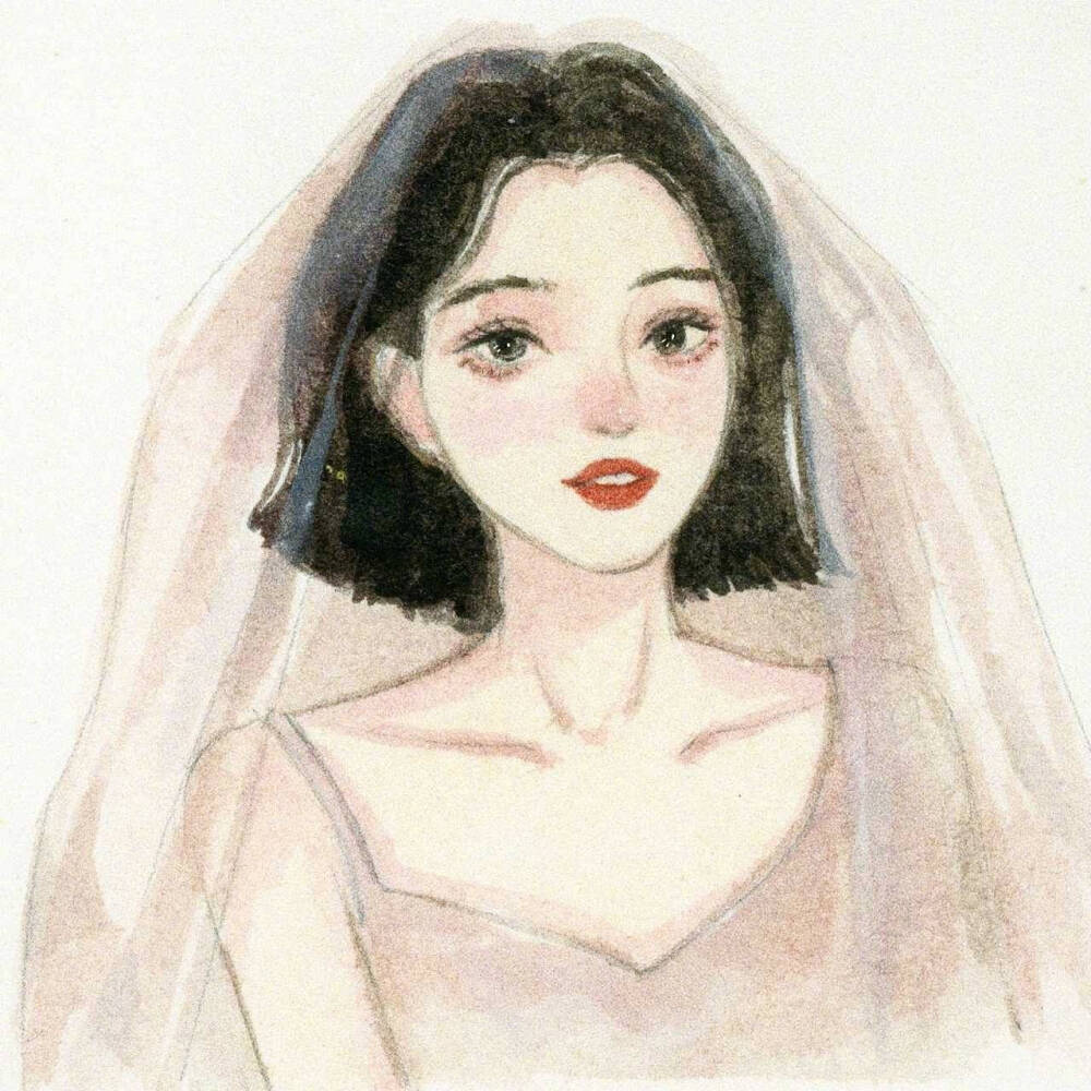 女生婚纱头像