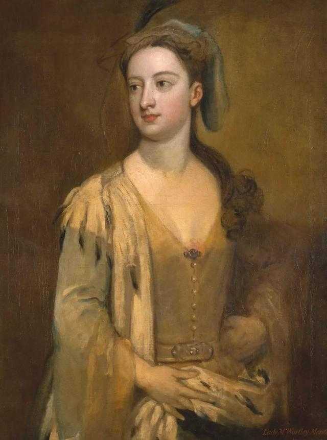 戈弗雷·内勒（Sir Godfrey Kneller）
A Woman Called Lady Mary Wortley Montagu
尺寸:w69.2 x h89.2 cm
创作时间:between 1715 and 1720