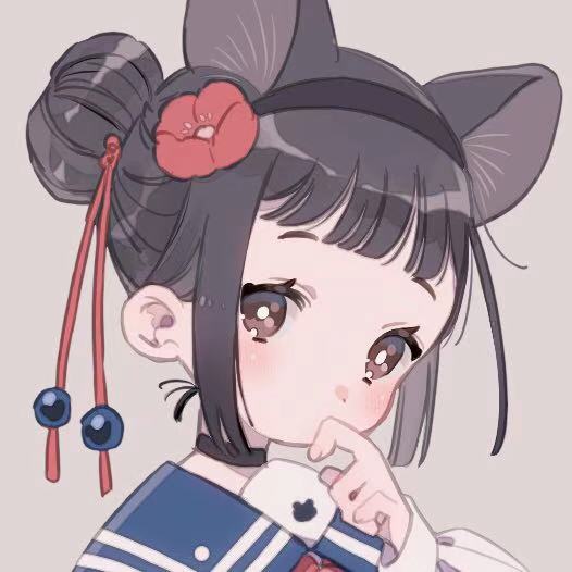 动漫女头◇虎斑自截 图片来源：pixiv
