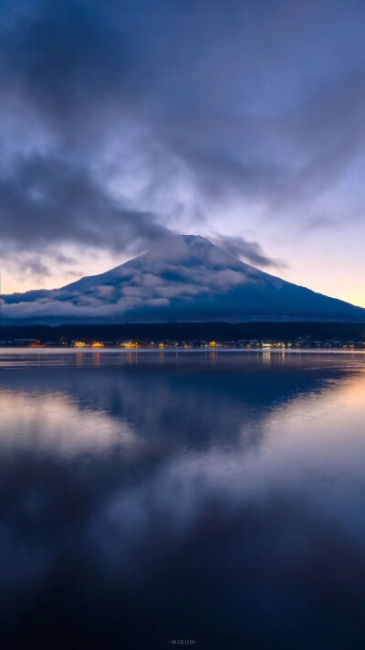 冬天的富士山