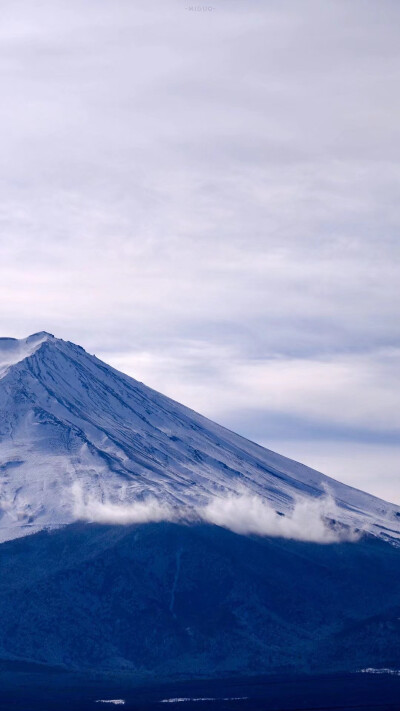 冬天的富士山