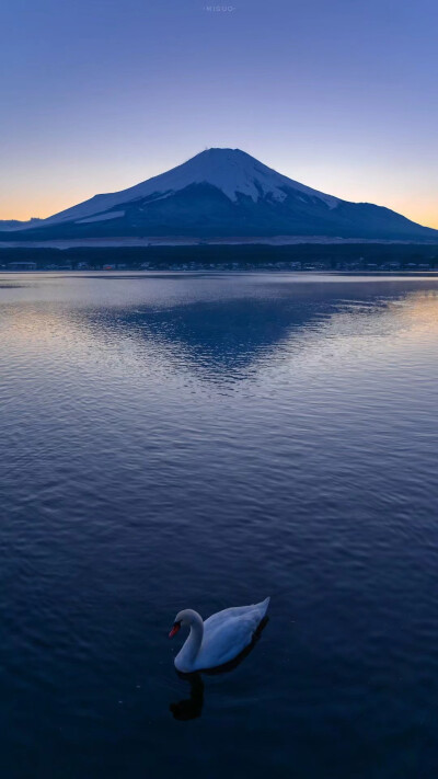 冬天的富士山