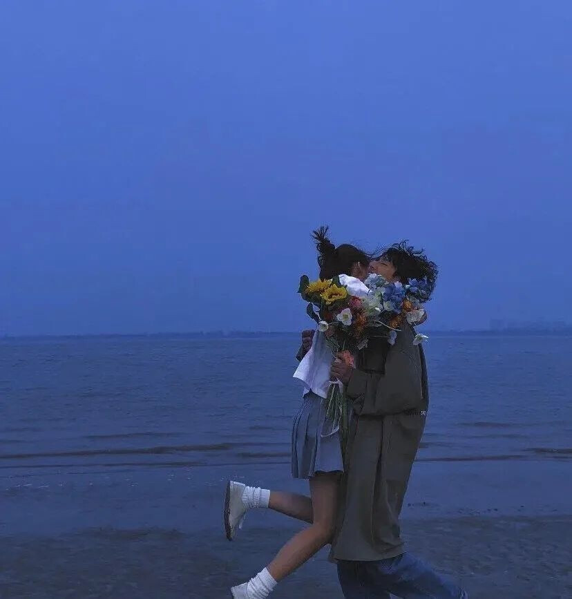 情侣背景图，很暖心