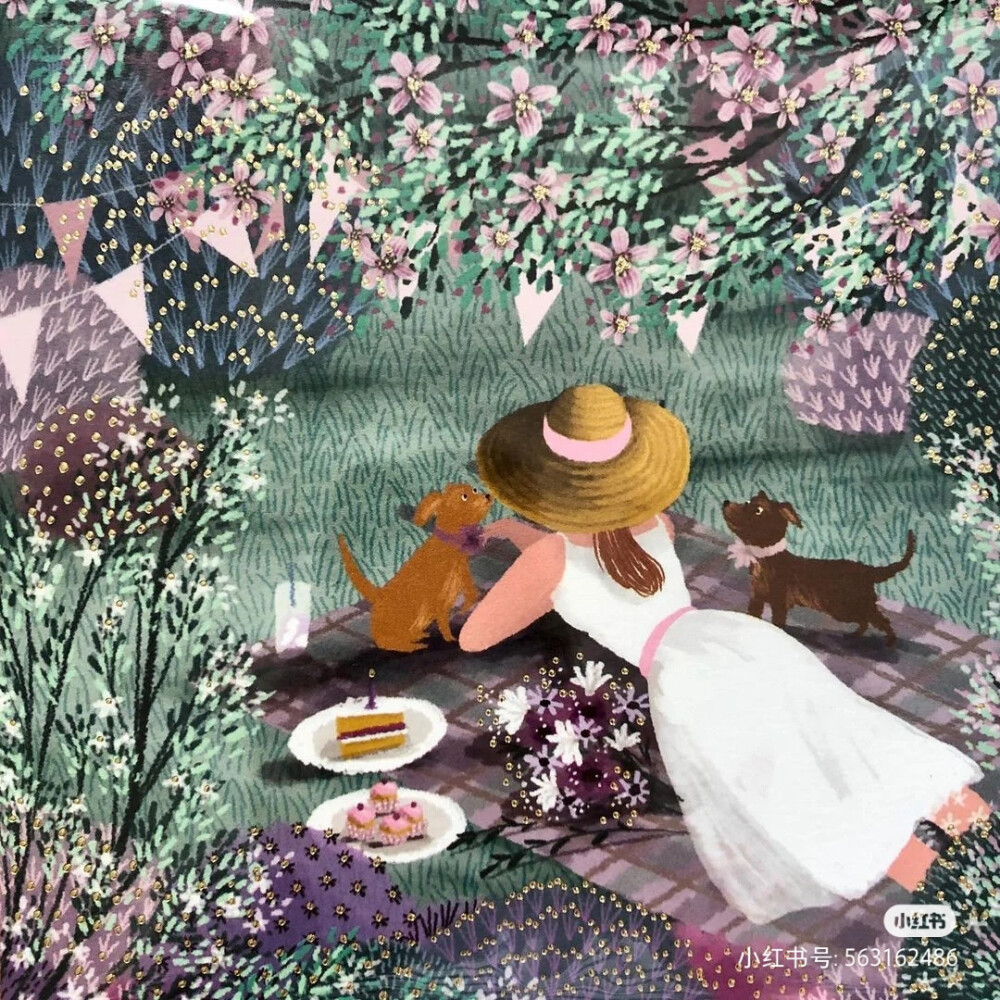 jane newland 植物+清新插画