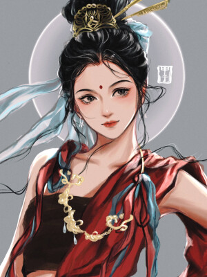 古风插画 | 绝美之姿均汇于此

画师：甲子园夫人