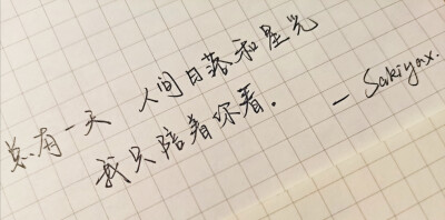 一页纸。