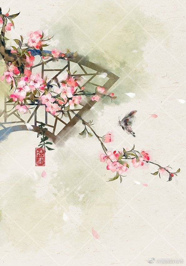（古风素材）绘师：画画的青禾